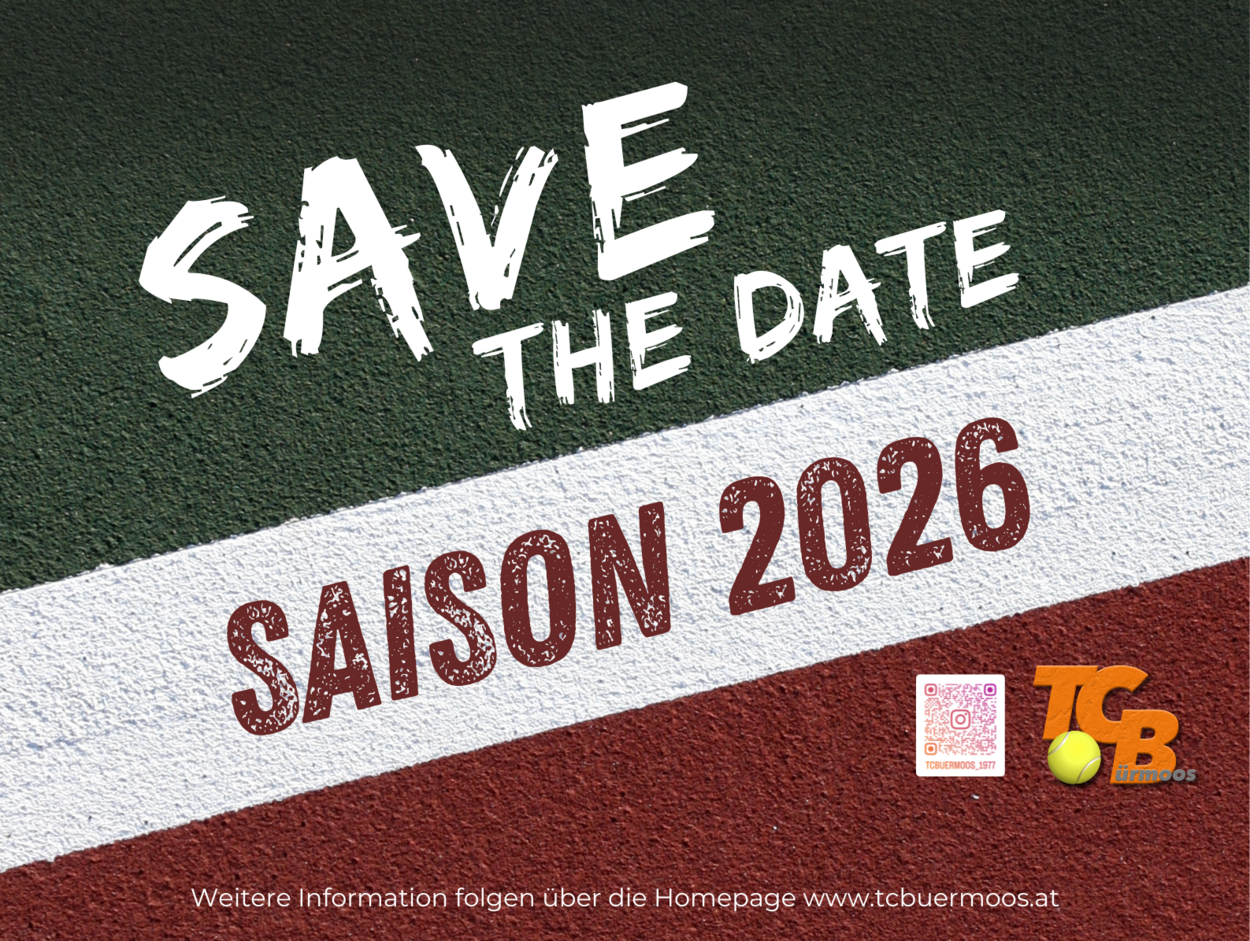 Save the Date - Saison 2026